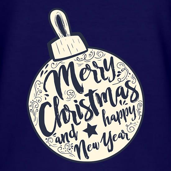 Merry Christmas Bauble t shirt