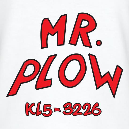 Mr Plow t shirt