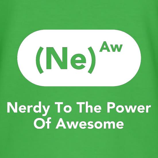 Nerdy To The Power Of Awesome t shirt