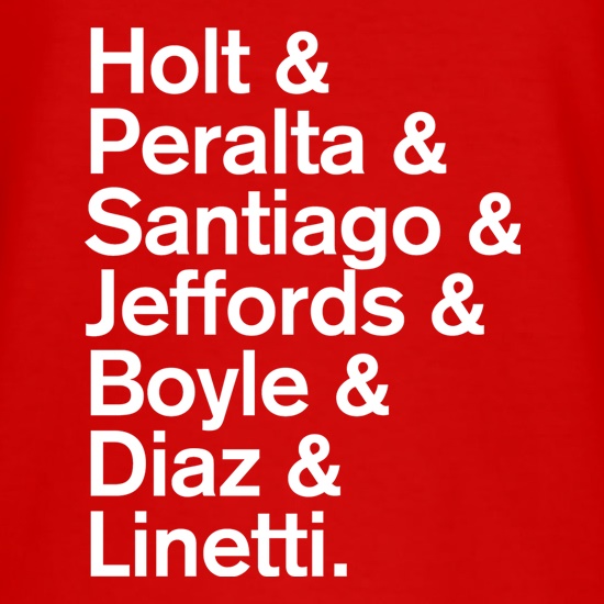 Nine-Nine Cast t shirt