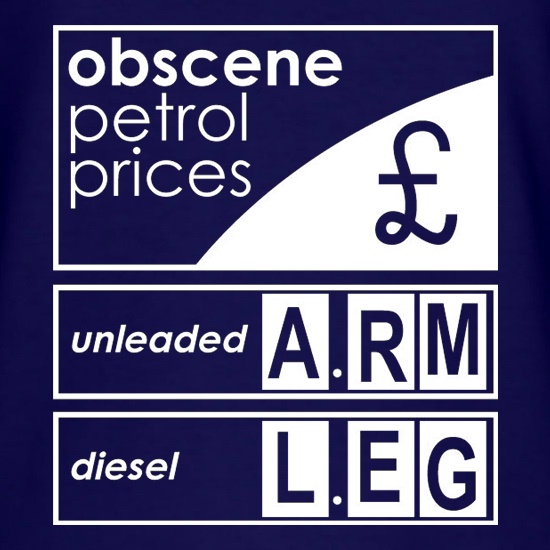 Obscene Petrol Prices t shirt