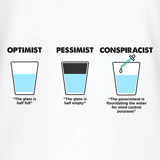 Optimist, Pessimist Or Conspiracist t shirt
