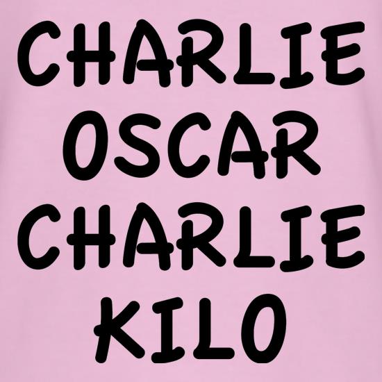 Charlie Oscar Charlie Kilo t shirt