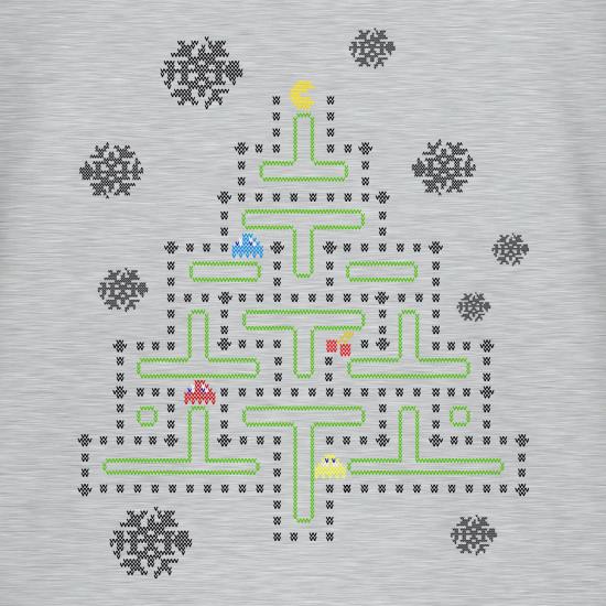 Pac Man Xmas Tree t shirt