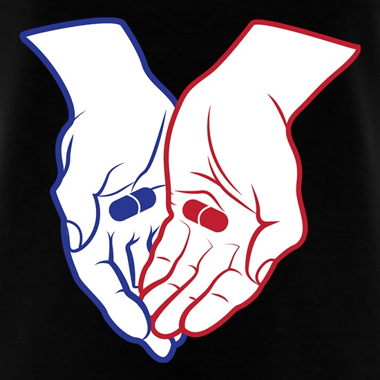 The Red Pill Or The Blue Pill t shirt