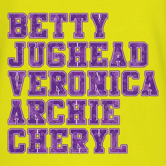 Riverdale Names t shirt
