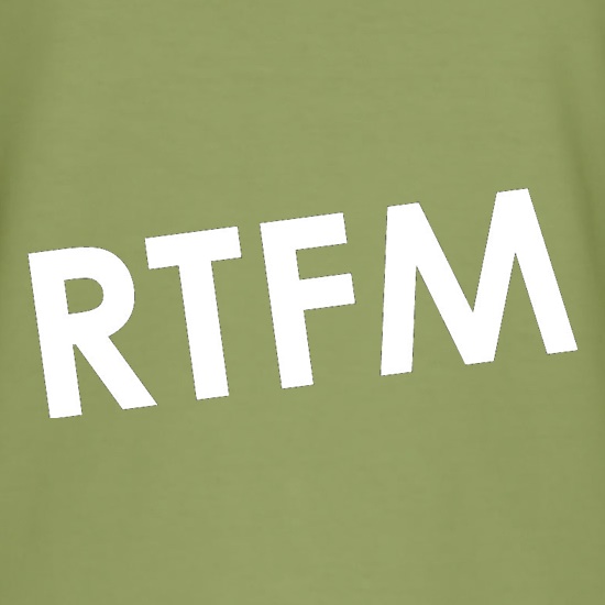 RTFM t shirt