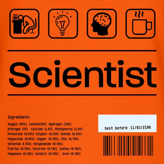 Scientist Ingredients t shirt
