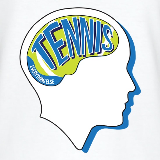 Tennis On The Brain t shirt