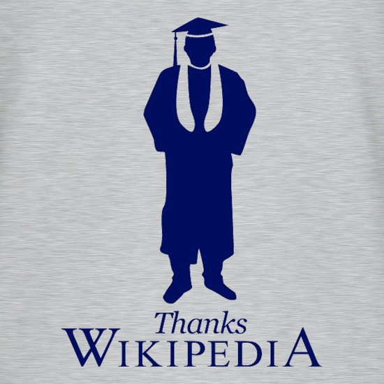 Thanks Wikipedia t shirt