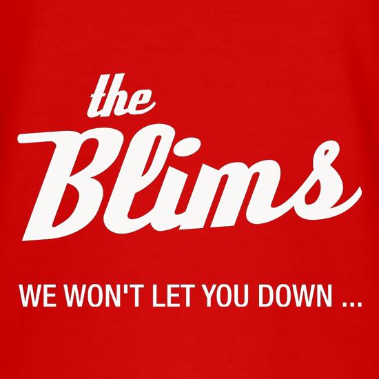 The Blims We Won't Let You Down t shirt