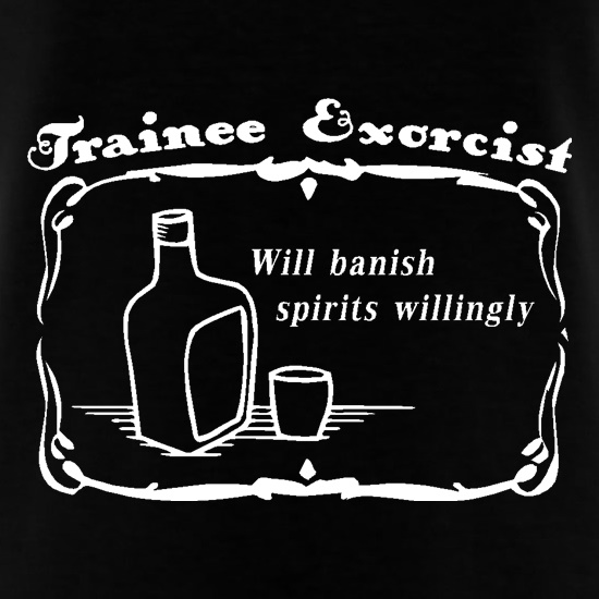 Trainee exorcist will banish spirits willingly. t shirt