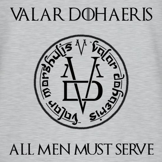 Valar Dohaeris Coin t shirt