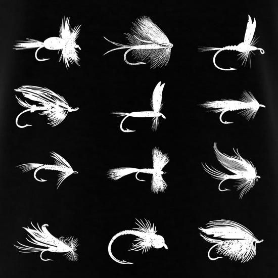 Vintage Fishing Flies t shirt