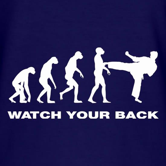 Watch Your Back Evolution t shirt
