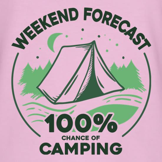 Weekend Forecast Camping t shirt