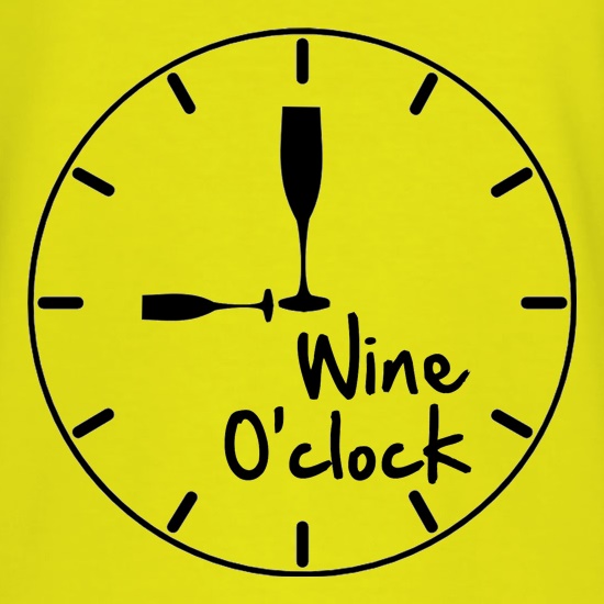 Wine O'Clock t shirt