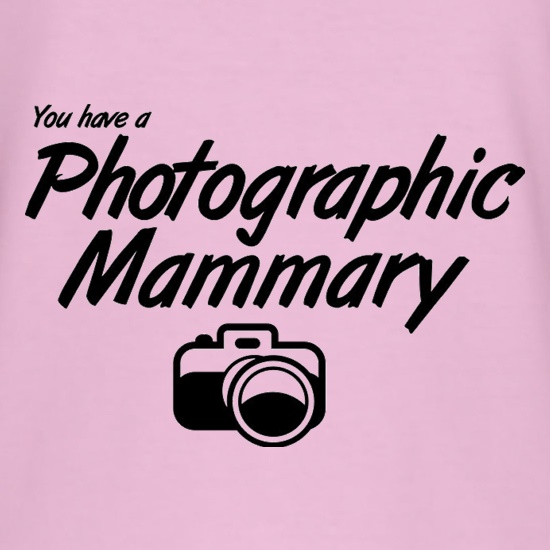 You Have A Photographic Mammary t shirt