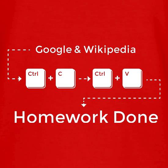 Ctrl C And Ctrl V Equals Homework Done t shirt