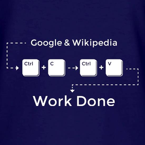 Ctrl C And Ctrl V Equals Work Done t shirt