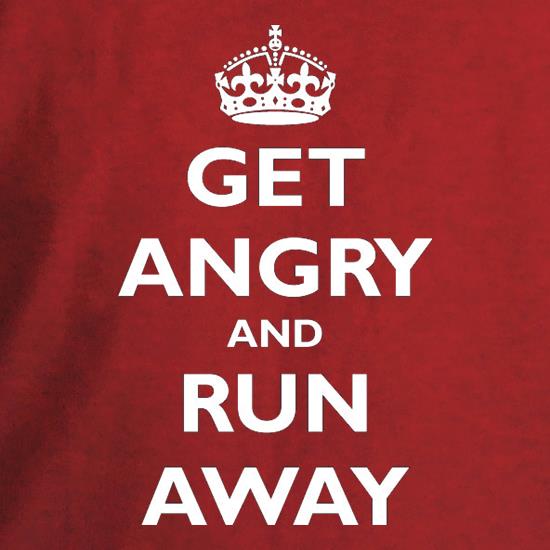 Get Angry And Run Away t shirt